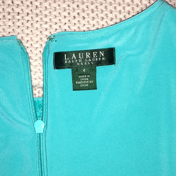 Ralph Lauren Dress 4 Turquoise NWT - Picture 4 of 7